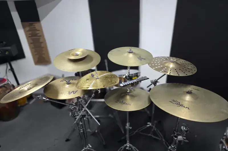 Selection of various cymbals